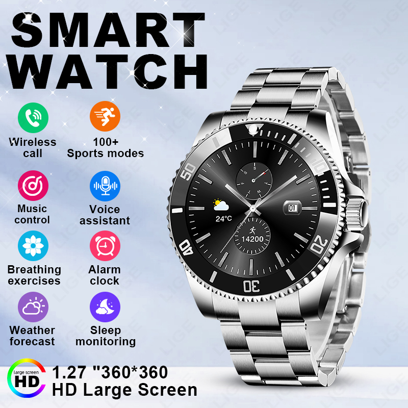 Luxury Watch Hd - LIGE 2026 Jam Tangan Pintar Layar
