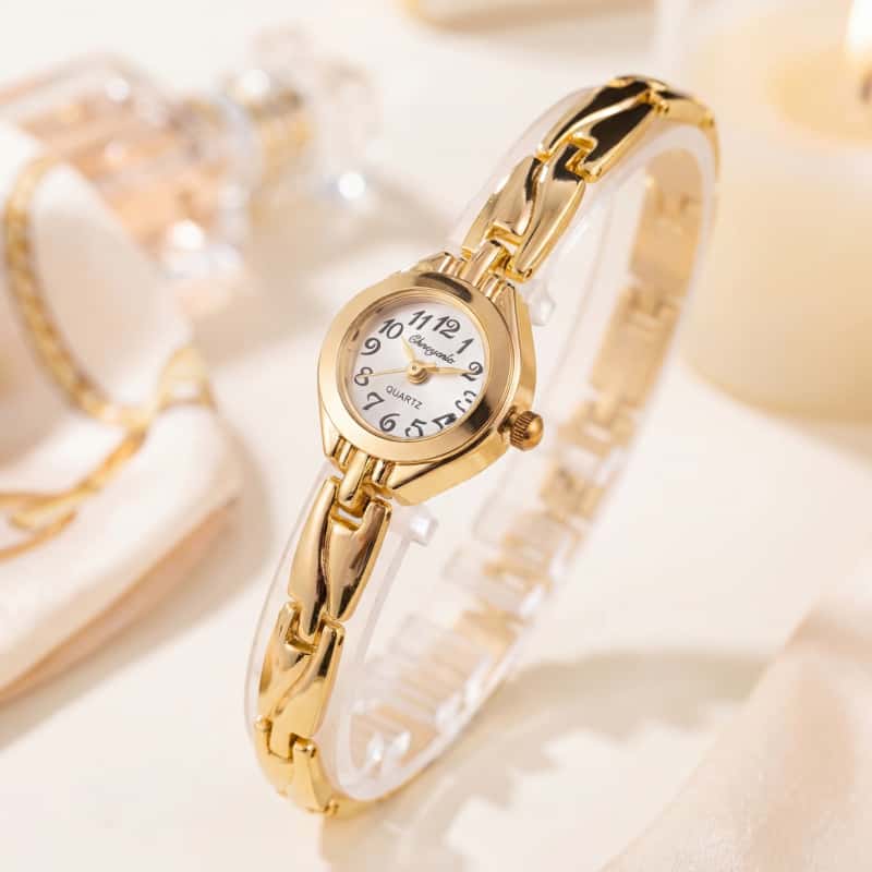 Quiet Luxury Watch - Jam Tangan Gelang Kuarsa Wanita Modis