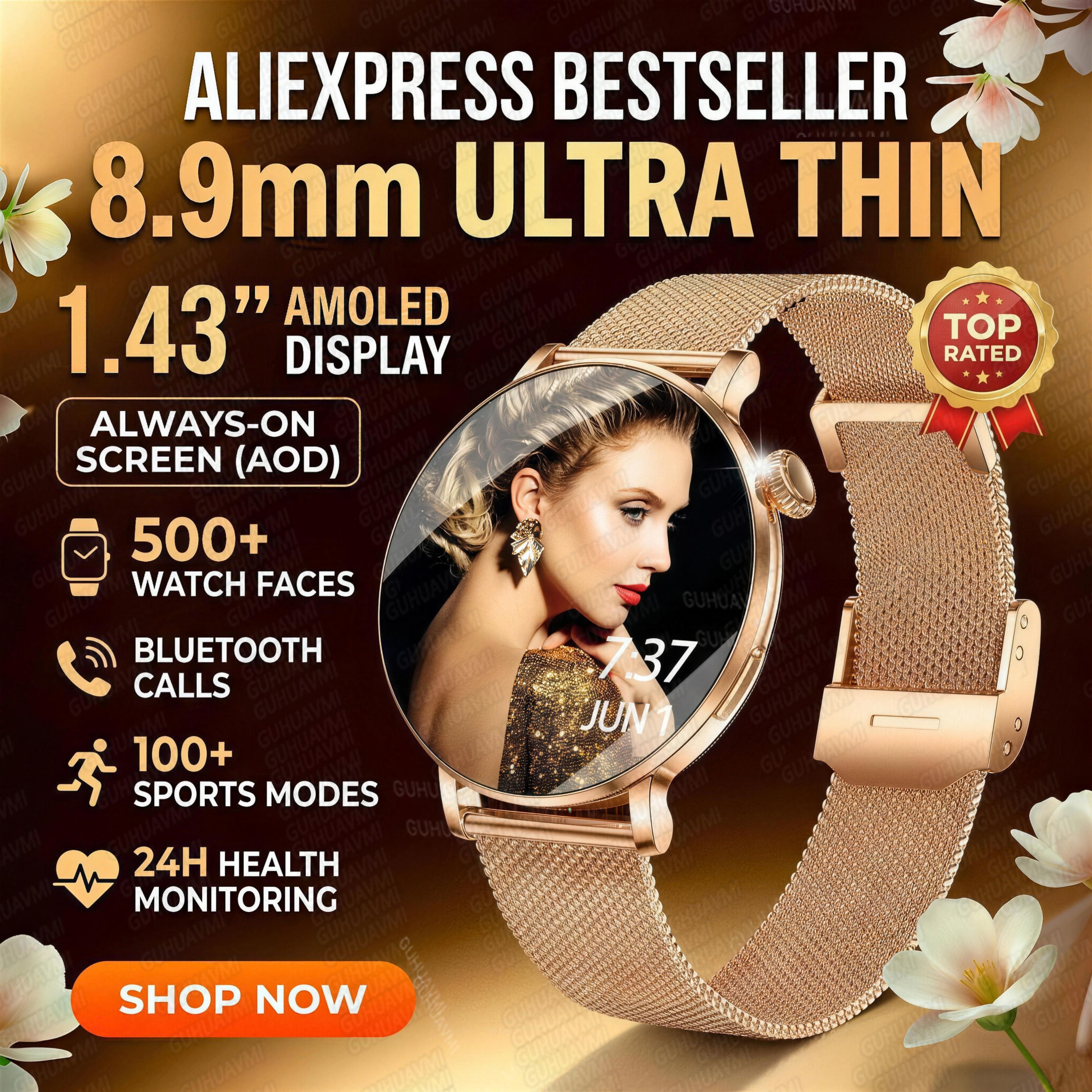 Luxury Watch Hd - Jam Tangan Pintar Wanita 2026New Lady