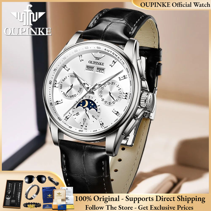 Luxury Watch Hd - Jam Tangan Pria OUPINKE 3189 Merek