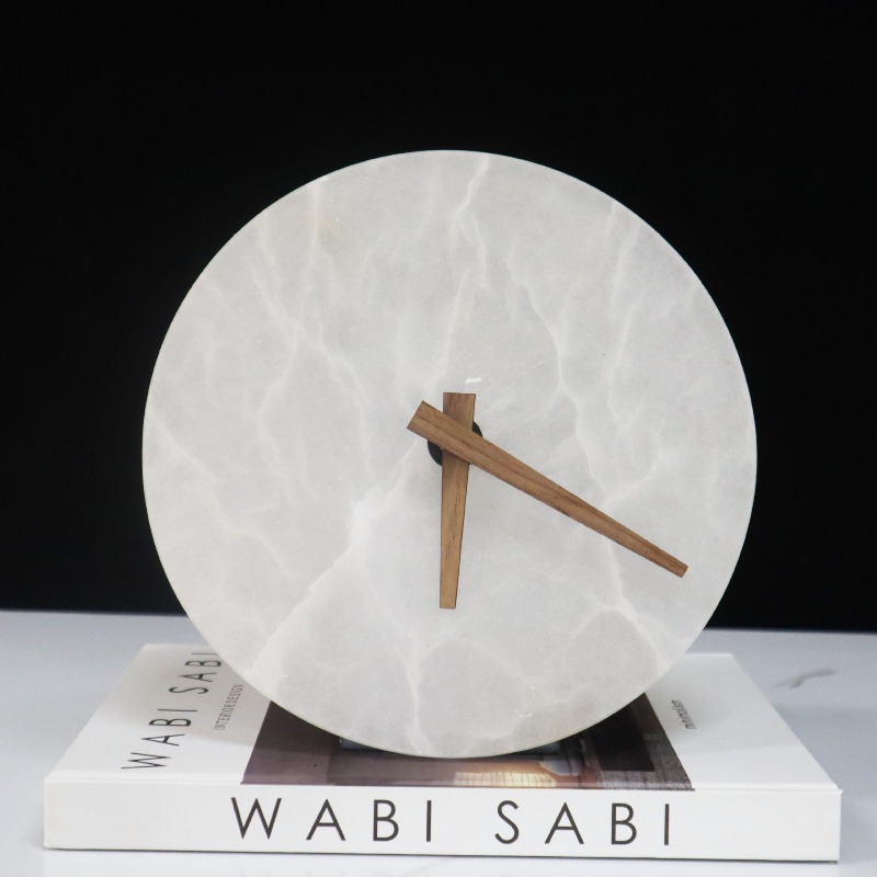 Table Watch Luxury - Jam Meja Marmer Jam Meja Dekoratif