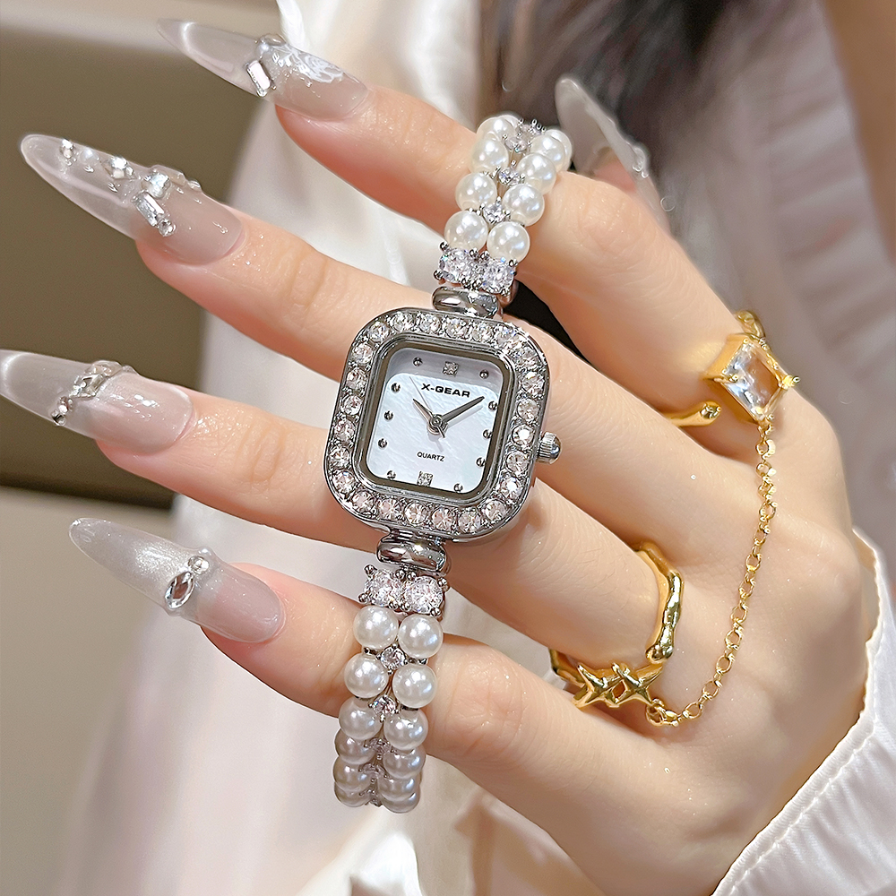 Luxury X I Watch - Jam Tangan Wanita X-GEAR Pearl Studded