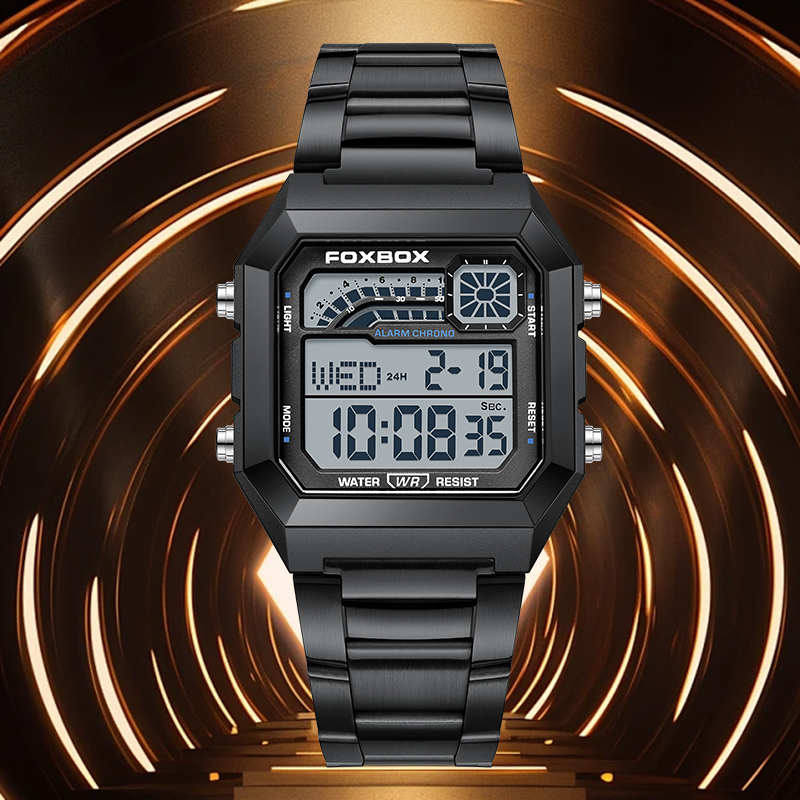 Luxury Watch Hd - FOXBOX Jam Tangan Pria Digital Mewah
