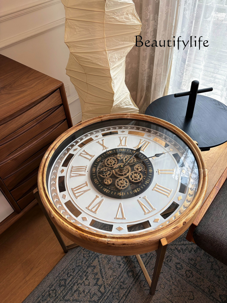 Table Watch Luxury - Meja kopi kecil bergaya retro mewah