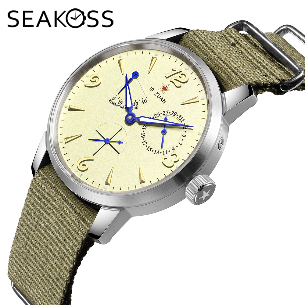 Automatic Pilot Watch - SEAKOSS Jam Tangan Mekanis Otomatis Pilot
