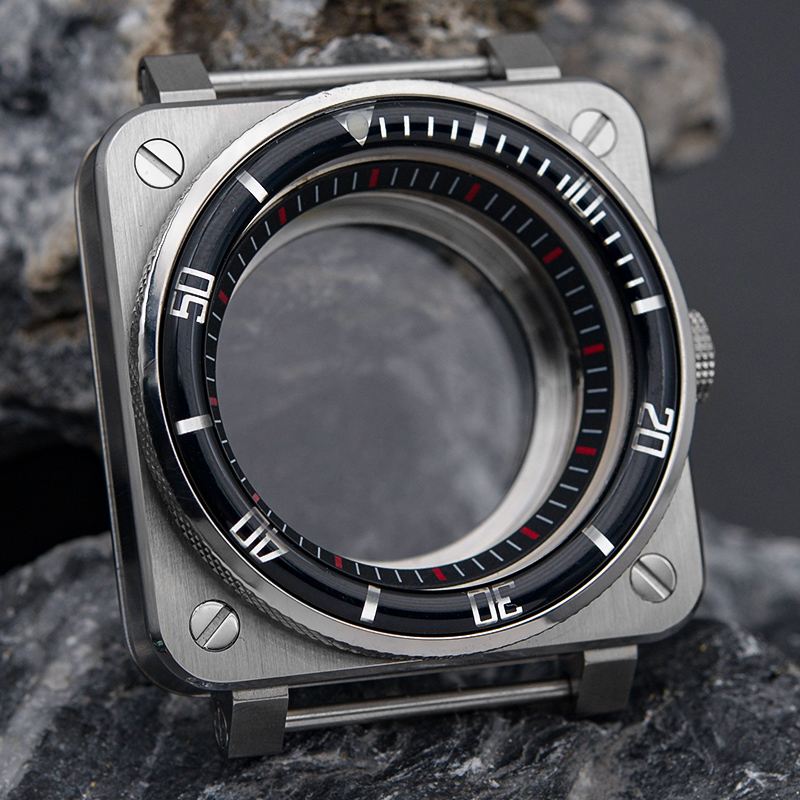 Automatic Pilot Watch - Casing NH35 SKX007 Persegi Disesuaikan dengan