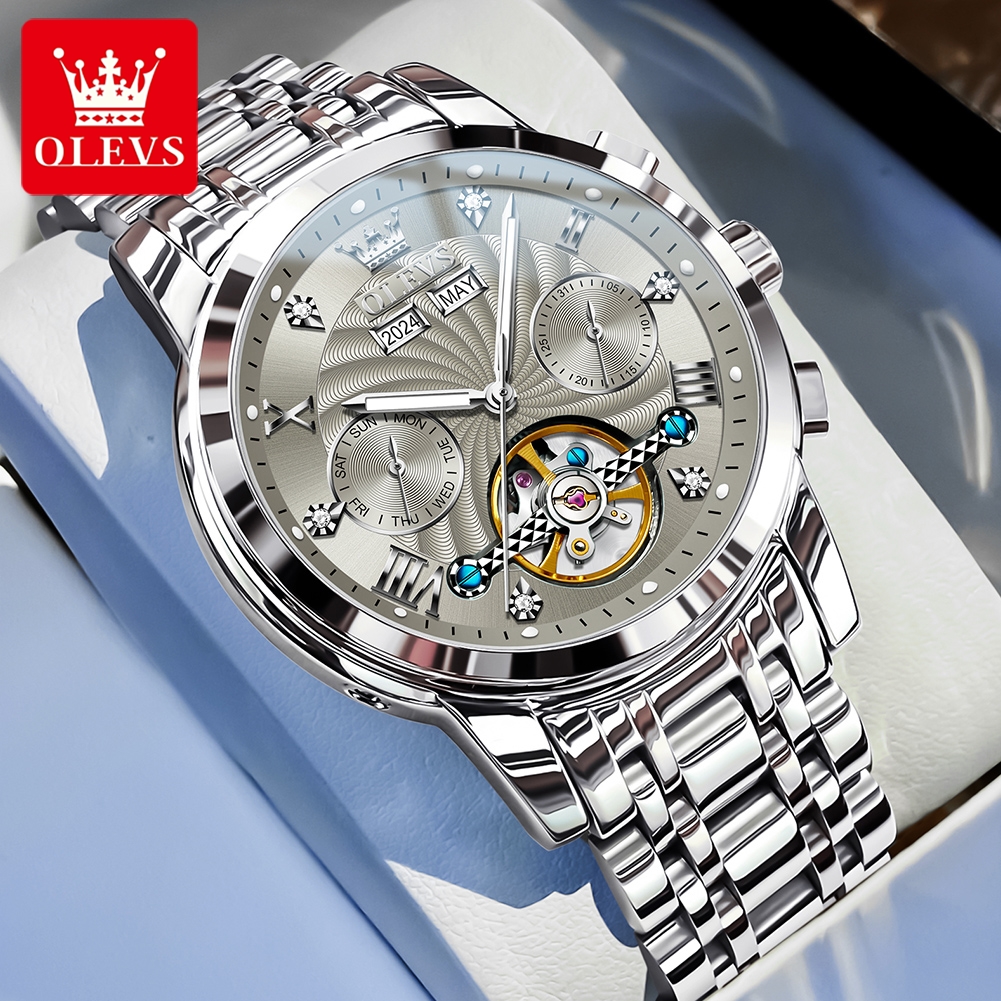 Luxury Watch Hd - OLEVS 7088 Jam Tangan Pria Jam