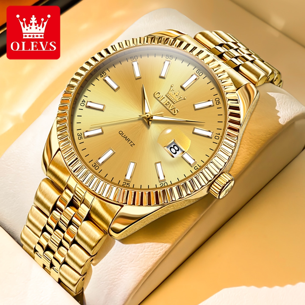 Luxury Watch Hd - OLEVS 5593 Jam Tangan Kuarsa Asli