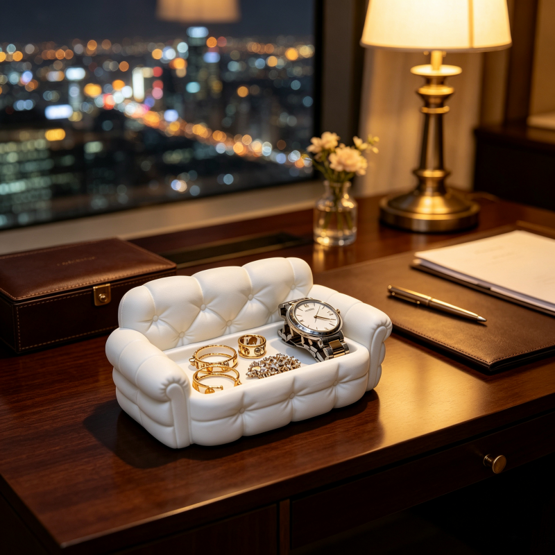 Table Watch Luxury - Nampan Perhiasan Dekoratif Mini Berbentuk Sofa