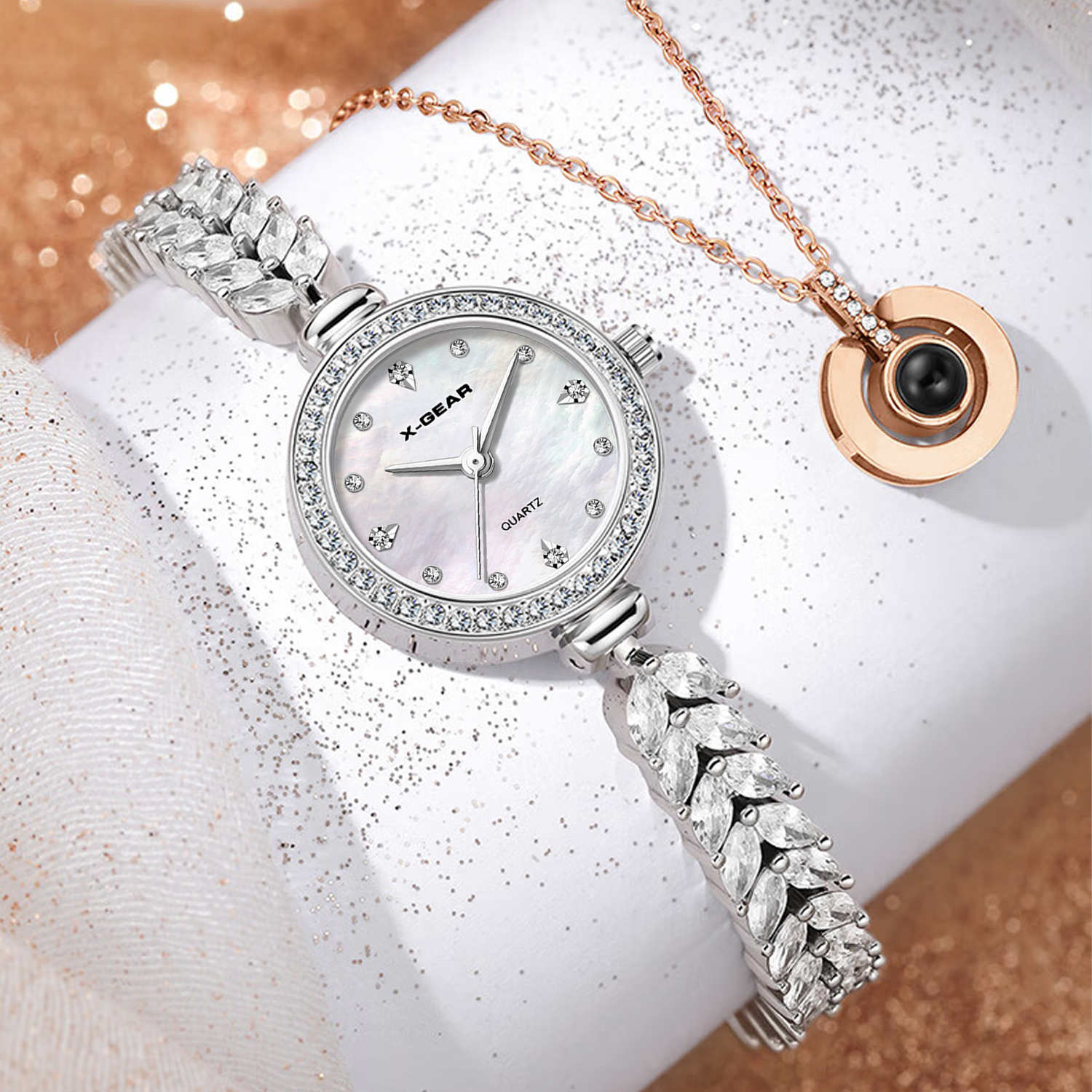 Luxury X I Watch - Jam Tangan Gelang Kuarsa Dial Kecil