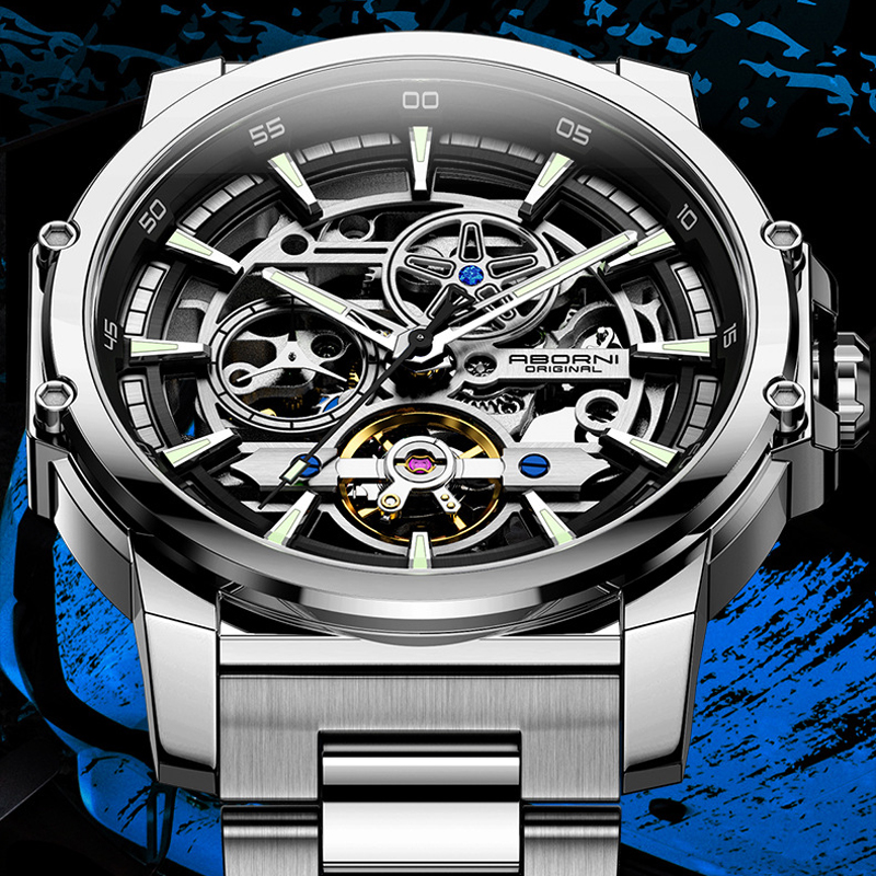 Automatic Pilot Watch - Jam Tangan Pria ABORNI 9039 Desain