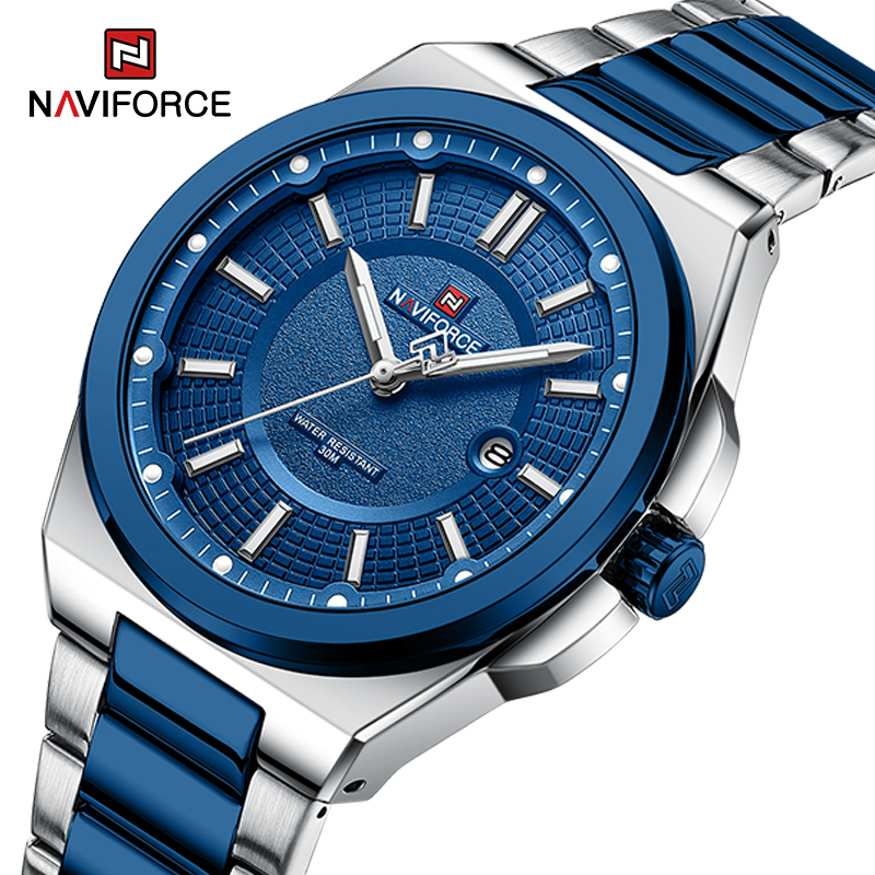 Field Watch Military - NAVIFORCE Jam Tangan Kuarsa Pria Jam