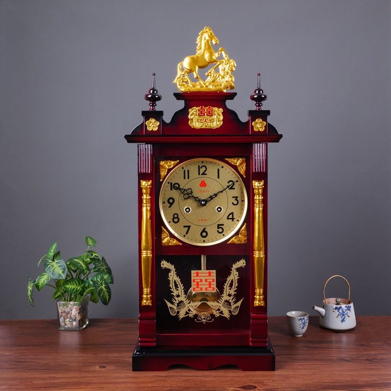 Table Watch Luxury - Jam Meja Mekanik Kayu Vintage Jam
