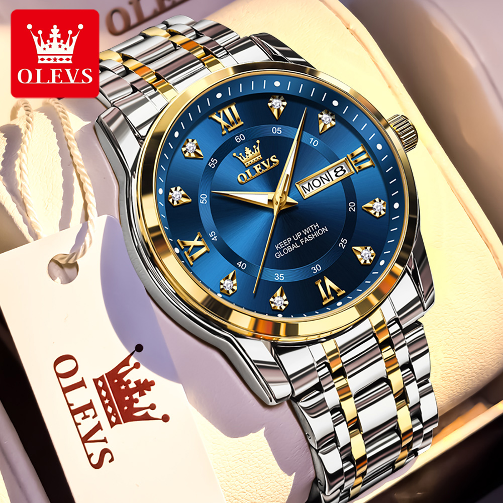 Luxury Watch Life - OLEVS Jam Tangan Pria Modis Bermerek