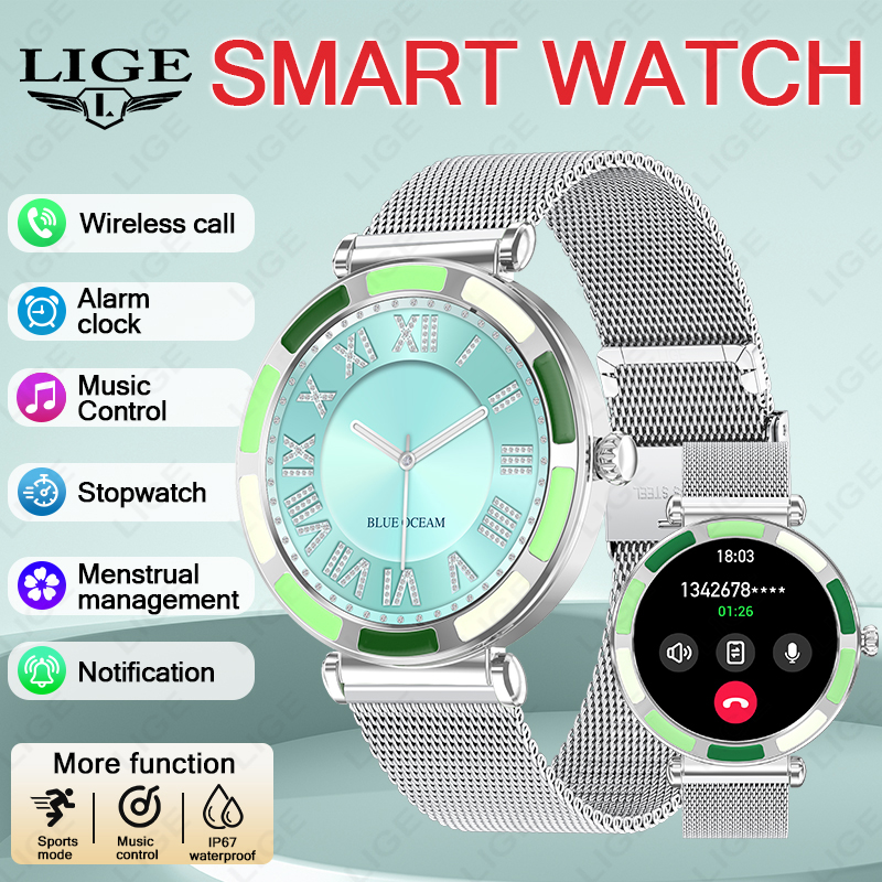 Luxury Watch Hd - LIGE Jam Tangan Pintar Wanita Mewah