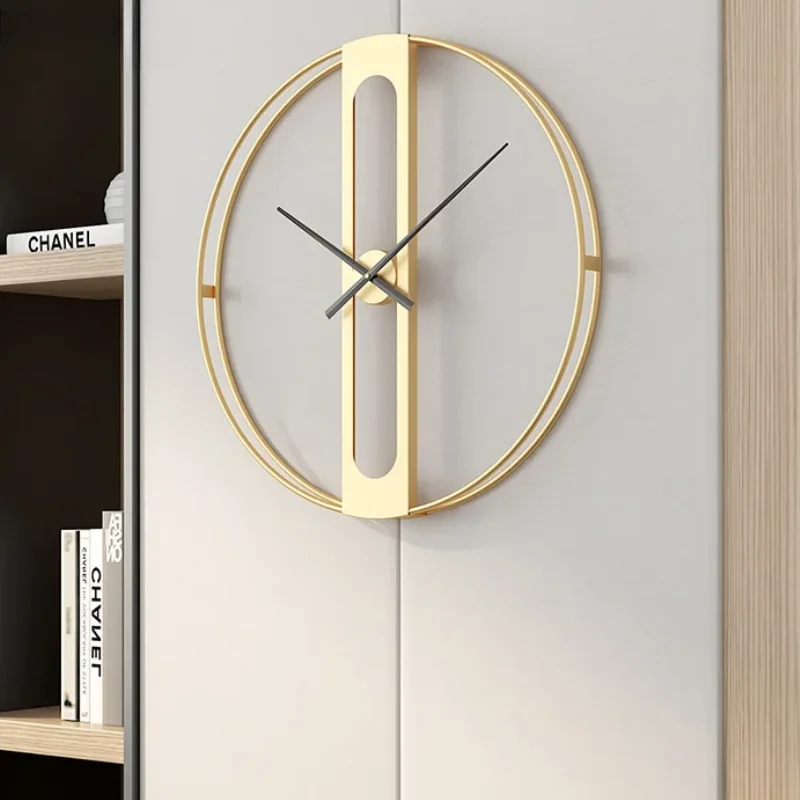Luxury Watch Europe - Jam dinding logam minimalis, hiasan dinding