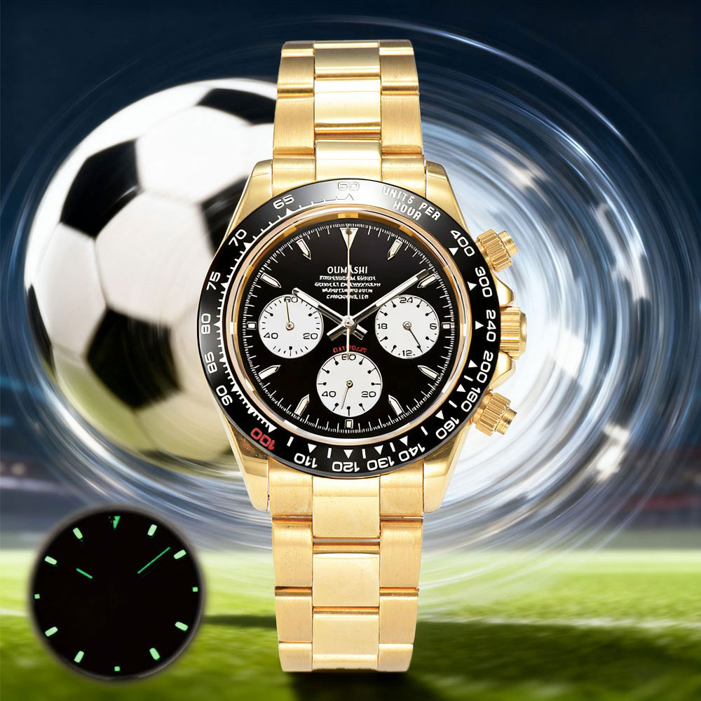 Luxury Watch Gold - Jam tangan pria custom emas 39mm