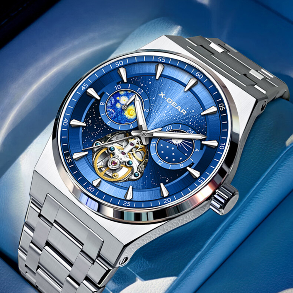Luxury X I Watch - Jam Tangan Mekanik Otomatis X-GEAR Flywheel