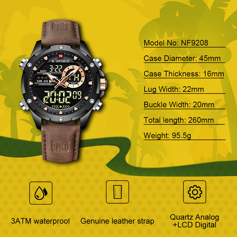 Field Watch Military - Jam Tangan Pria NAVIFORCE Baru Jam
