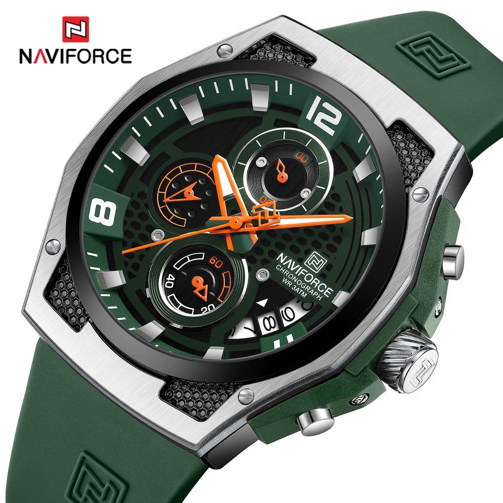 Field Watch Military - NAVIFORCE jam tangan olahraga kasual pria,