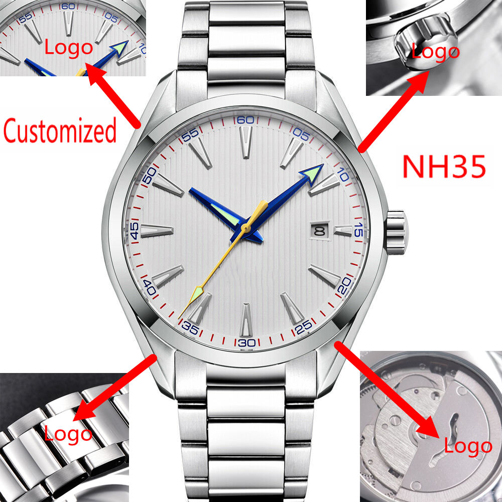 Luxury Watch Life - Logo Kustom 41mm Jam Tangan Otomatis