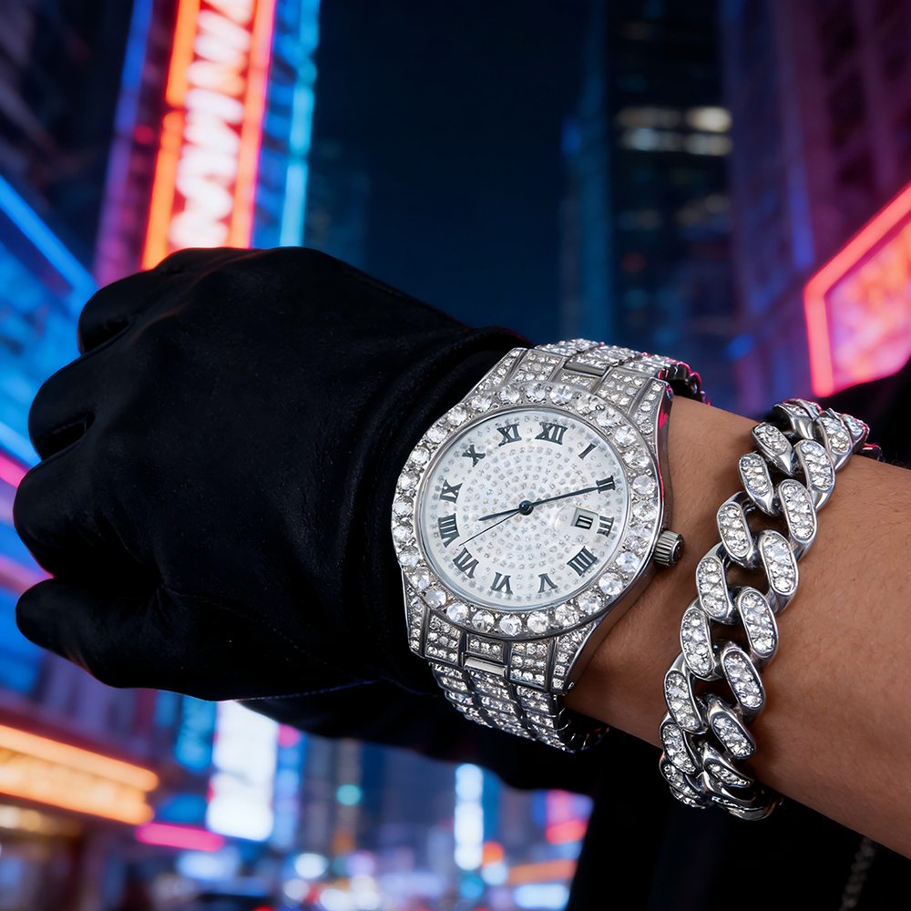 1 Jam Tangan Kuarsa Perak Berl - Luxury Watch Life ulasan dan harga