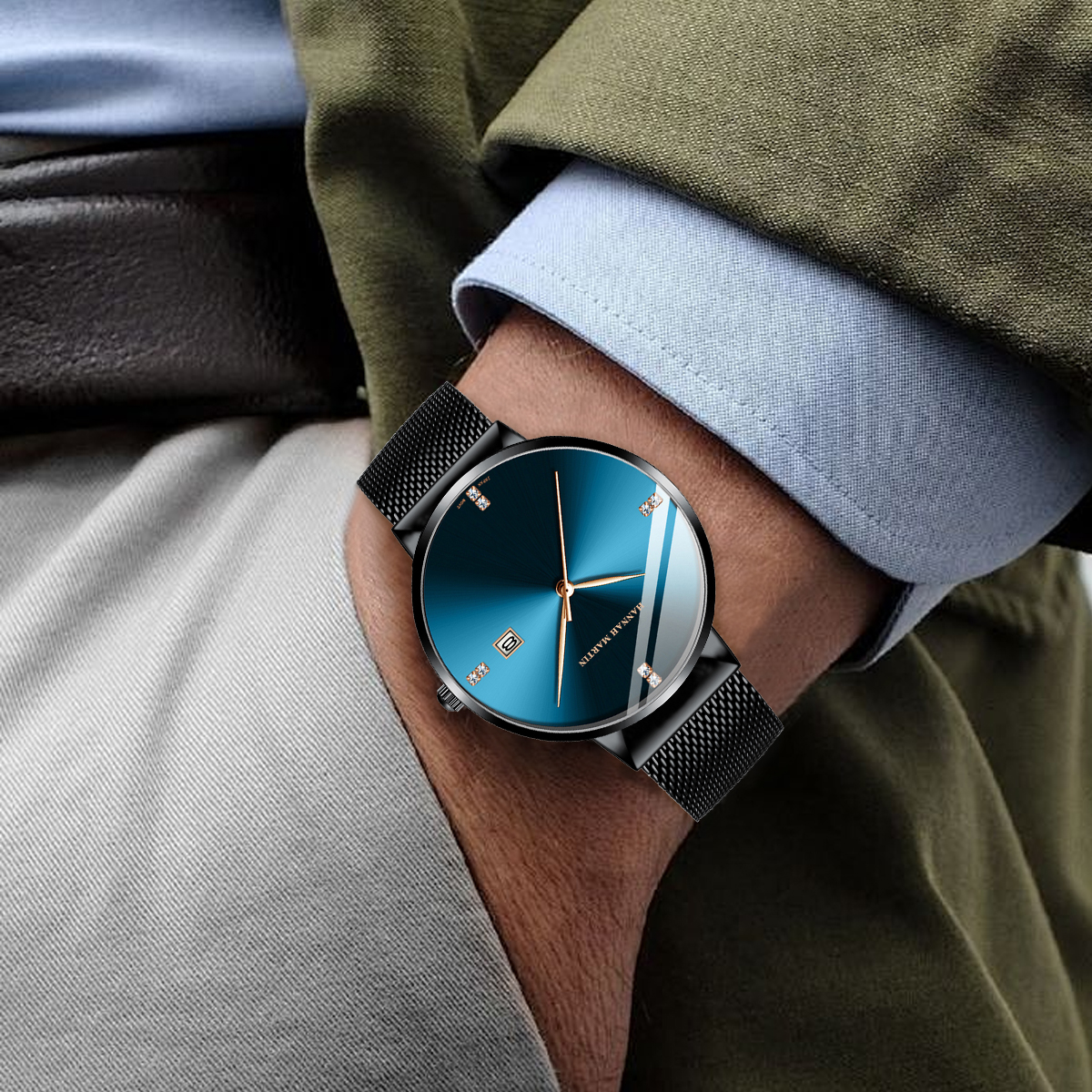 Jam tangan pria Stainless Stee - Luxury Watch Top 10 ulasan dan harga