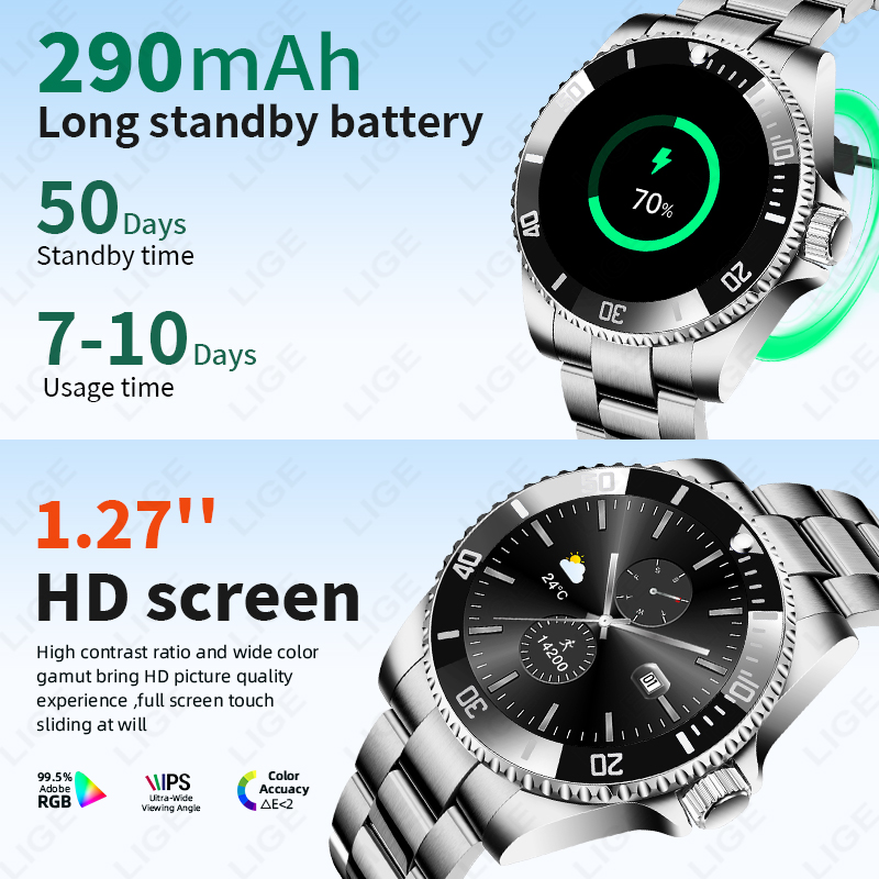 LIGE 2026 Jam Tangan Pintar La - Luxury Watch Hd ulasan dan harga