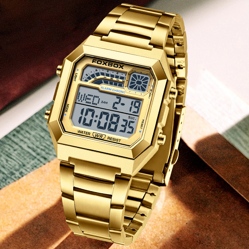 FOXBOX LIGE Jam Tangan Pria Di - Luxury Watch Hd ulasan dan harga
