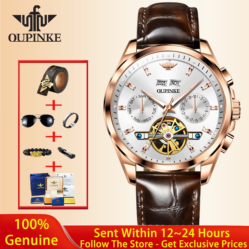 OUPINKE Jam Tangan Pria Jam Ta - Luxury Watch Hd ulasan dan harga