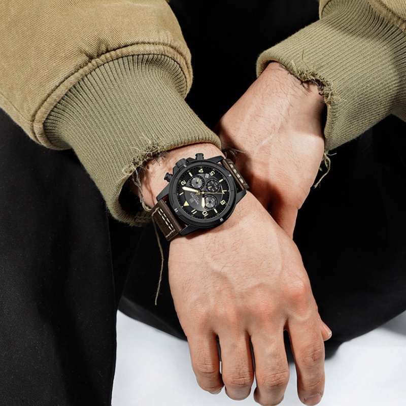 NAVIFORCE Jam Tangan Pria Kuar - Field Watch Military ulasan dan harga