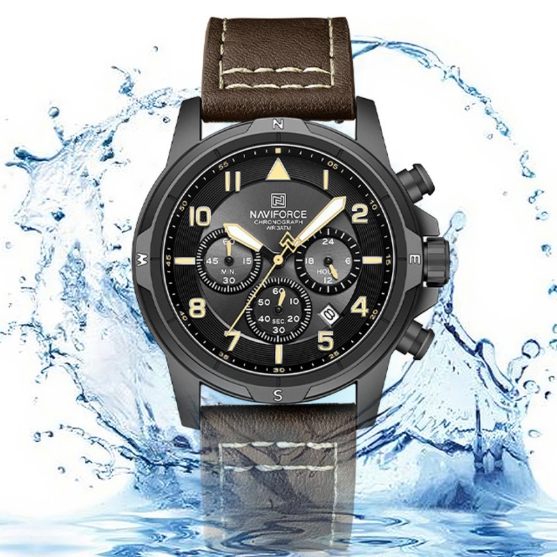 NAVIFORCE Jam Tangan Pria Kuar - Field Watch Military ulasan dan harga