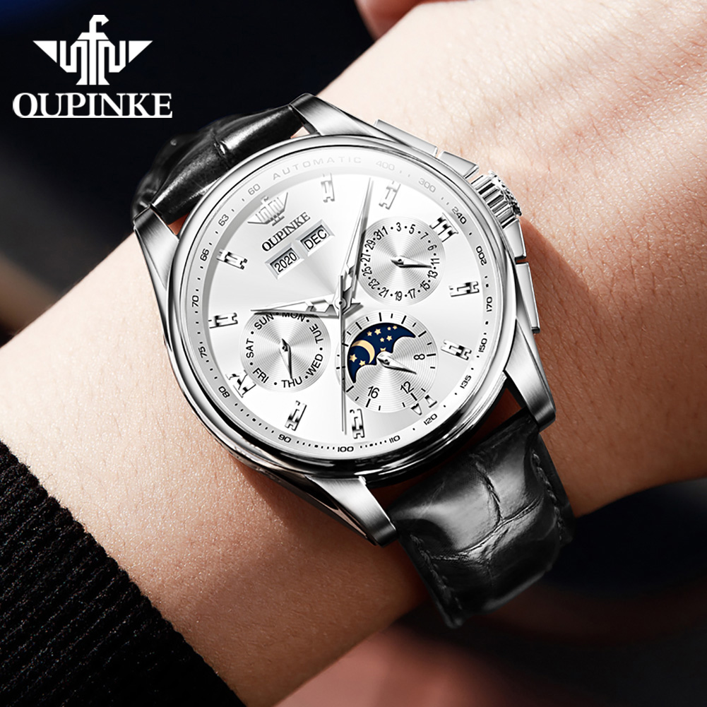 Jam Tangan Pria OUPINKE 3189 M - Luxury Watch Hd ulasan dan harga