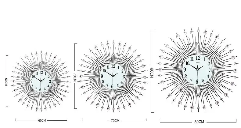 Jam Dinding Mewah 3D Art Watch - Luxury Watch Europe ulasan dan harga