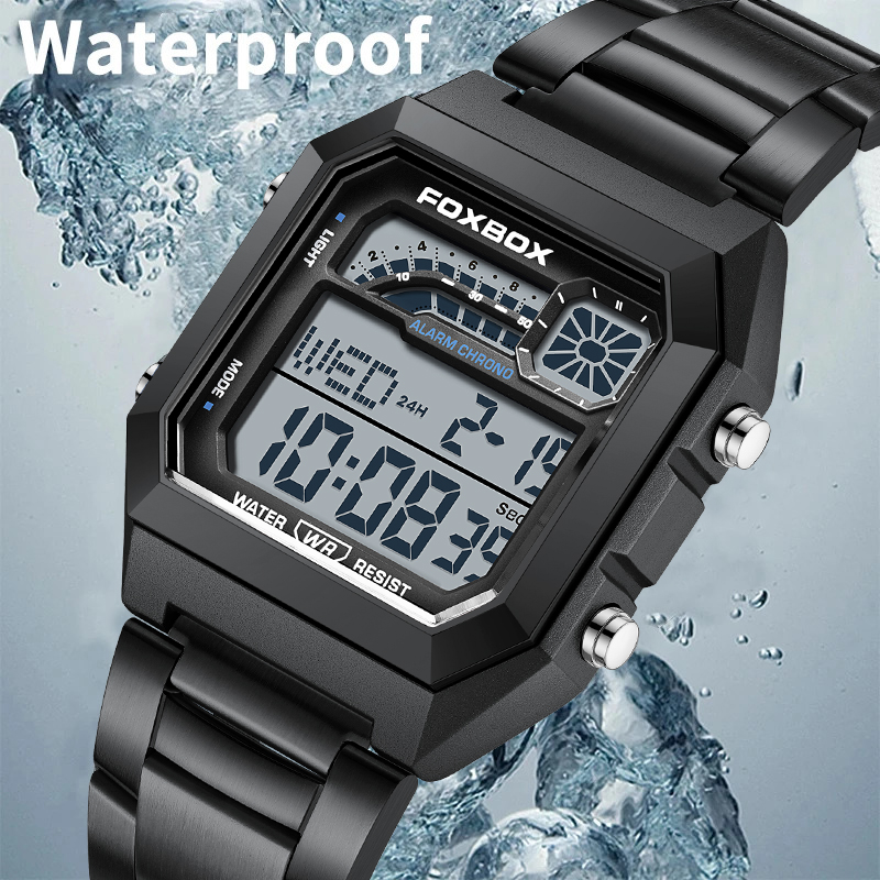 FOXBOX Jam Tangan Pria Digital - Luxury Watch Hd ulasan dan harga