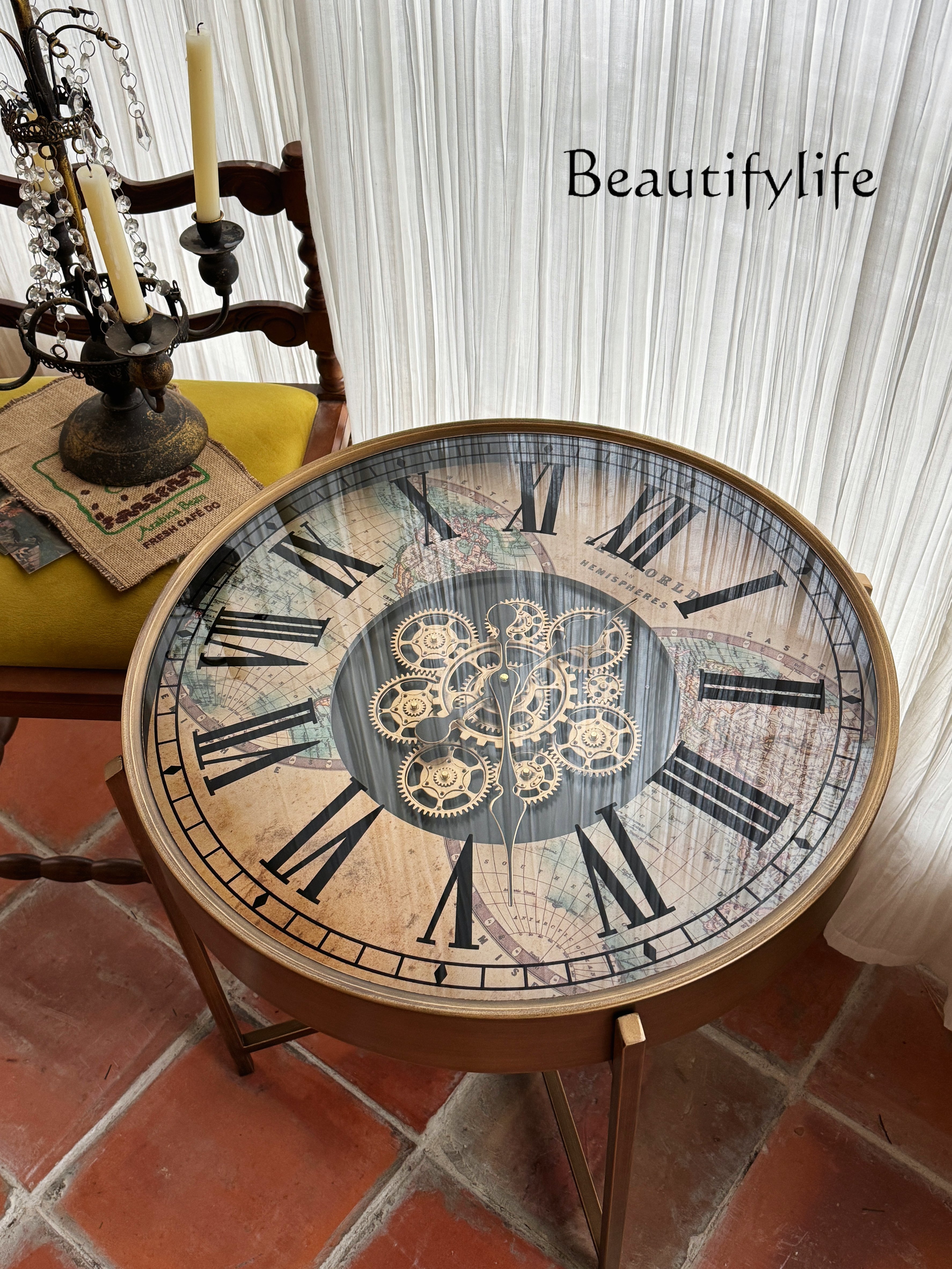 Meja kopi kecil bergaya retro  - Table Watch Luxury ulasan dan harga