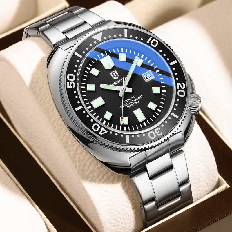 QINGXIYA Jam Tangan Pria Jam T - Luxury Watch Hd ulasan dan harga