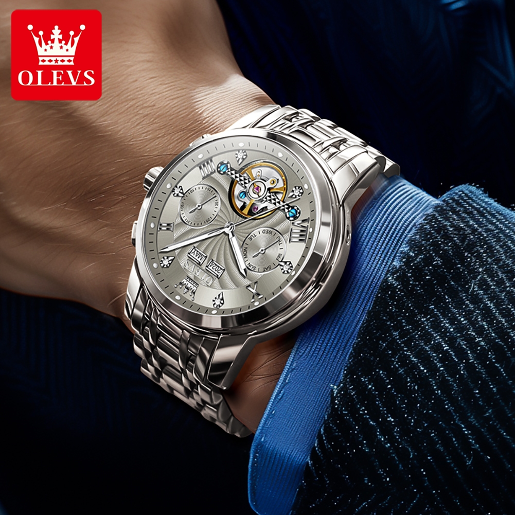 OLEVS 7088 Jam Tangan Pria Jam - Luxury Watch Hd ulasan dan harga