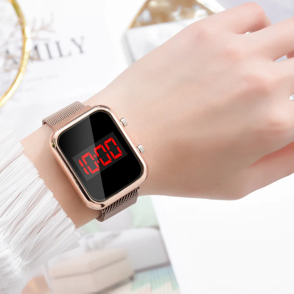 Jam Tangan Digital LED Persegi - Luxury Watch Life ulasan dan harga
