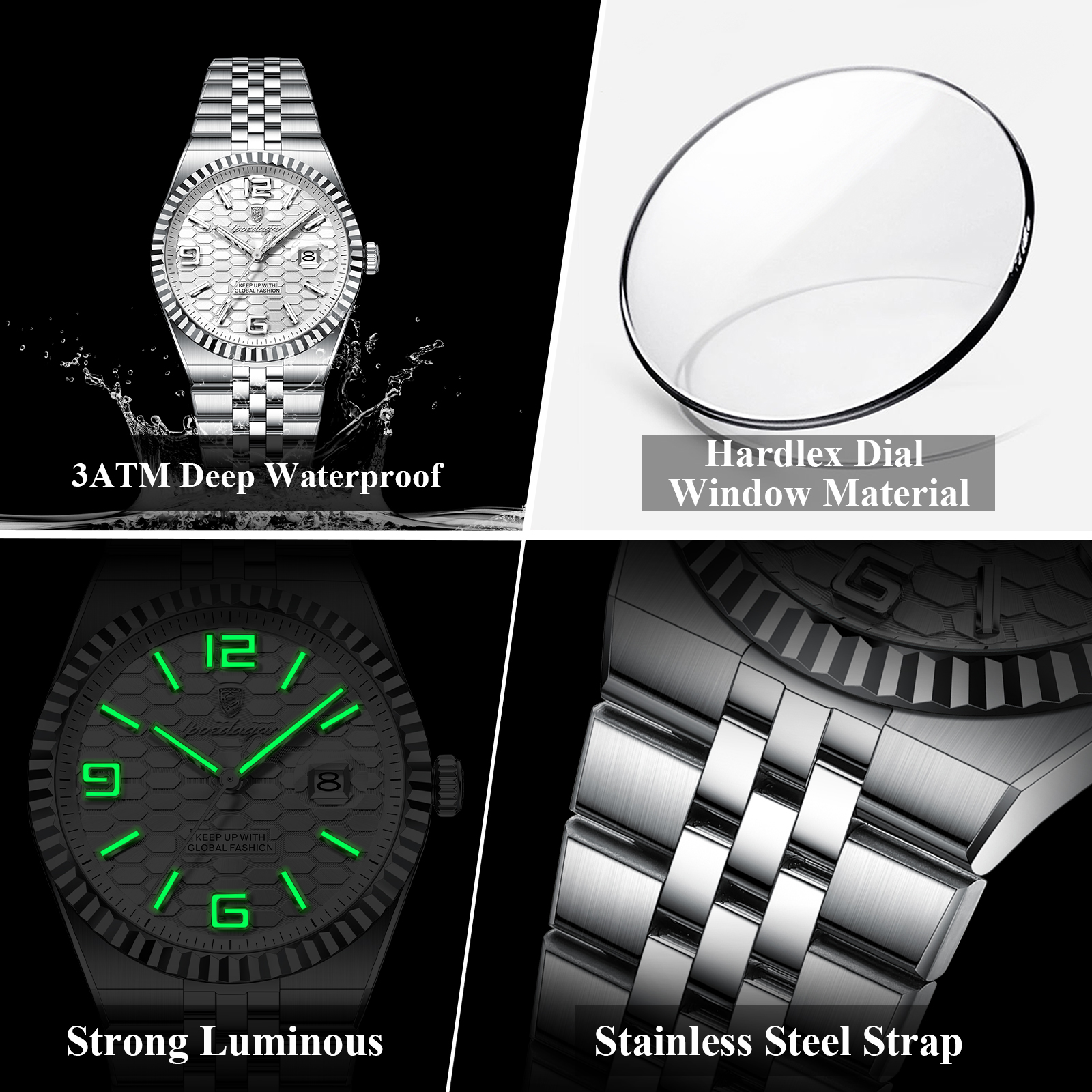Jam Tangan Pria POEDAGAR Casua - Luxury Watch Top 10 ulasan dan harga