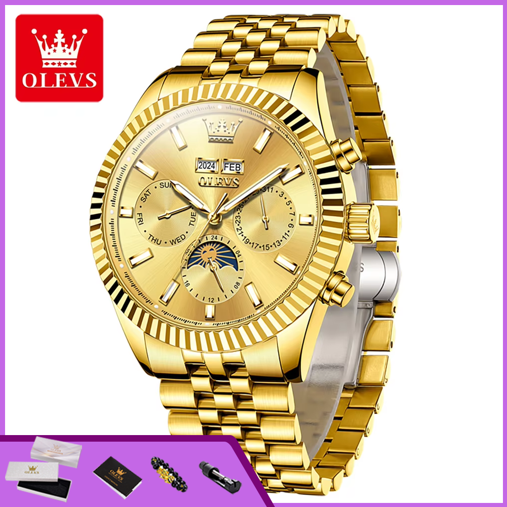 OLEVS 6688 Jam Tangan Otomatis - Luxury Watch Hd ulasan dan harga