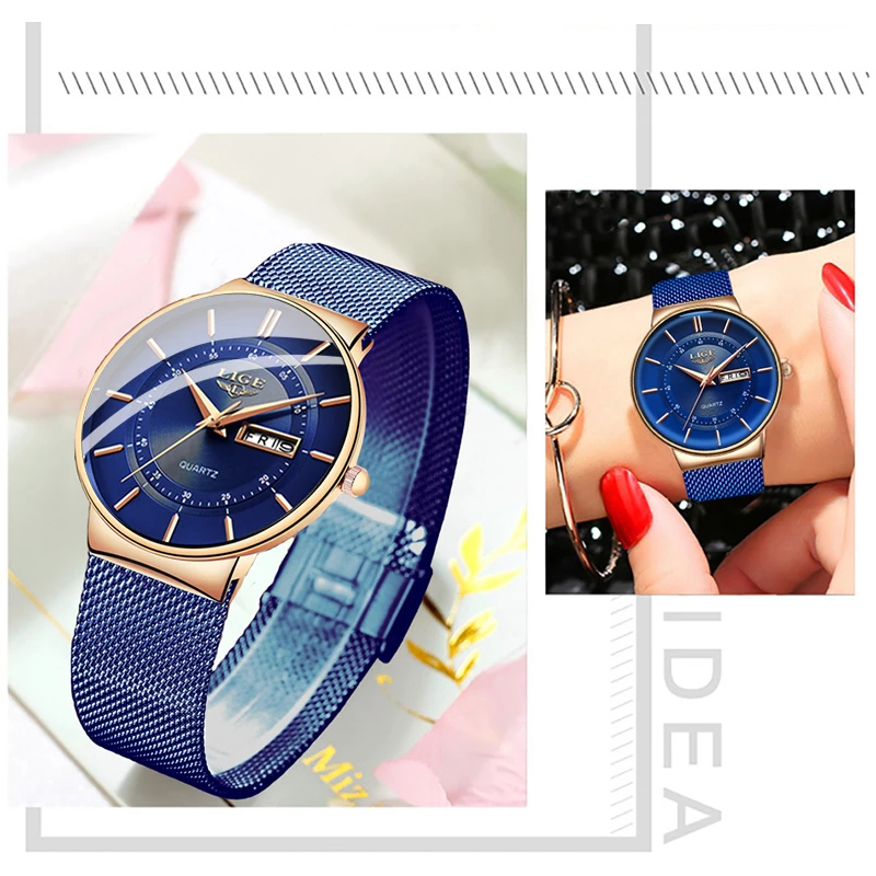 Jam Tangan Wanita LIGE Jam Tan - Luxury Watch Top 10 ulasan dan harga