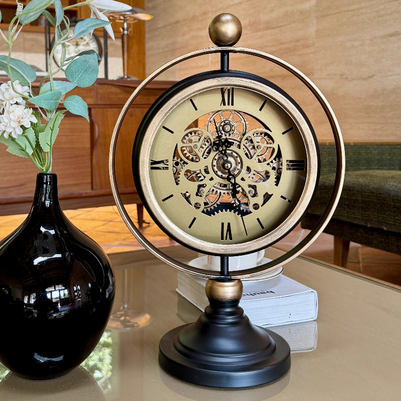 Jam Meja Retro Lampu Mewah Rua - Table Watch Luxury ulasan dan harga