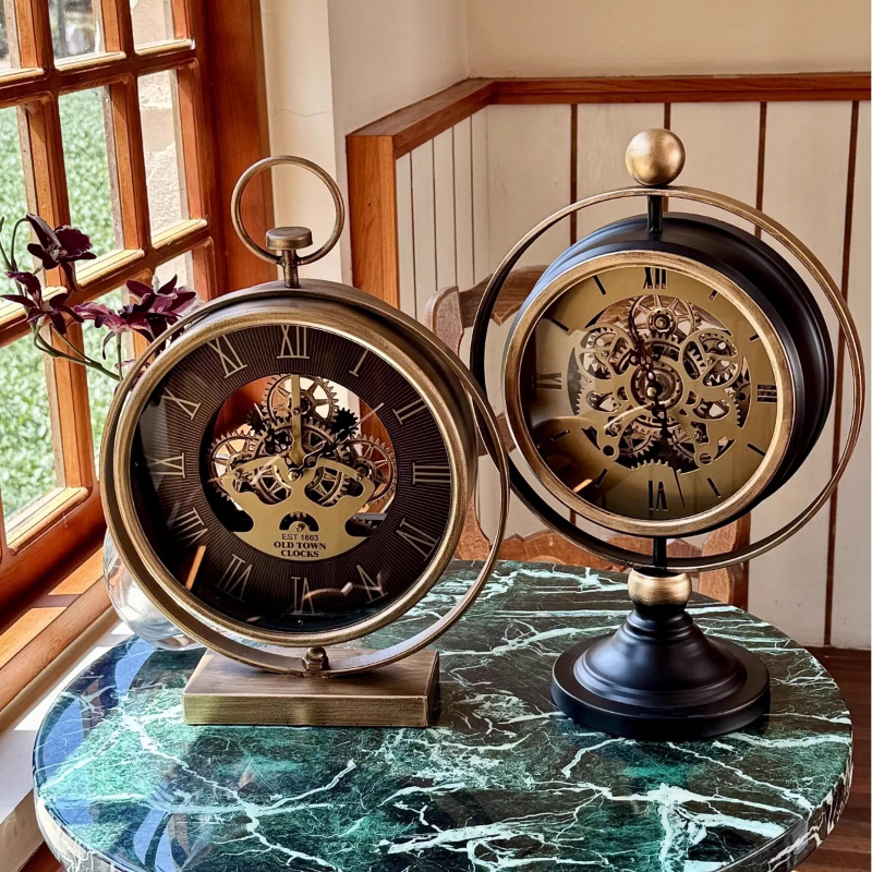 Jam Meja Retro Lampu Mewah Rua - Table Watch Luxury ulasan dan harga