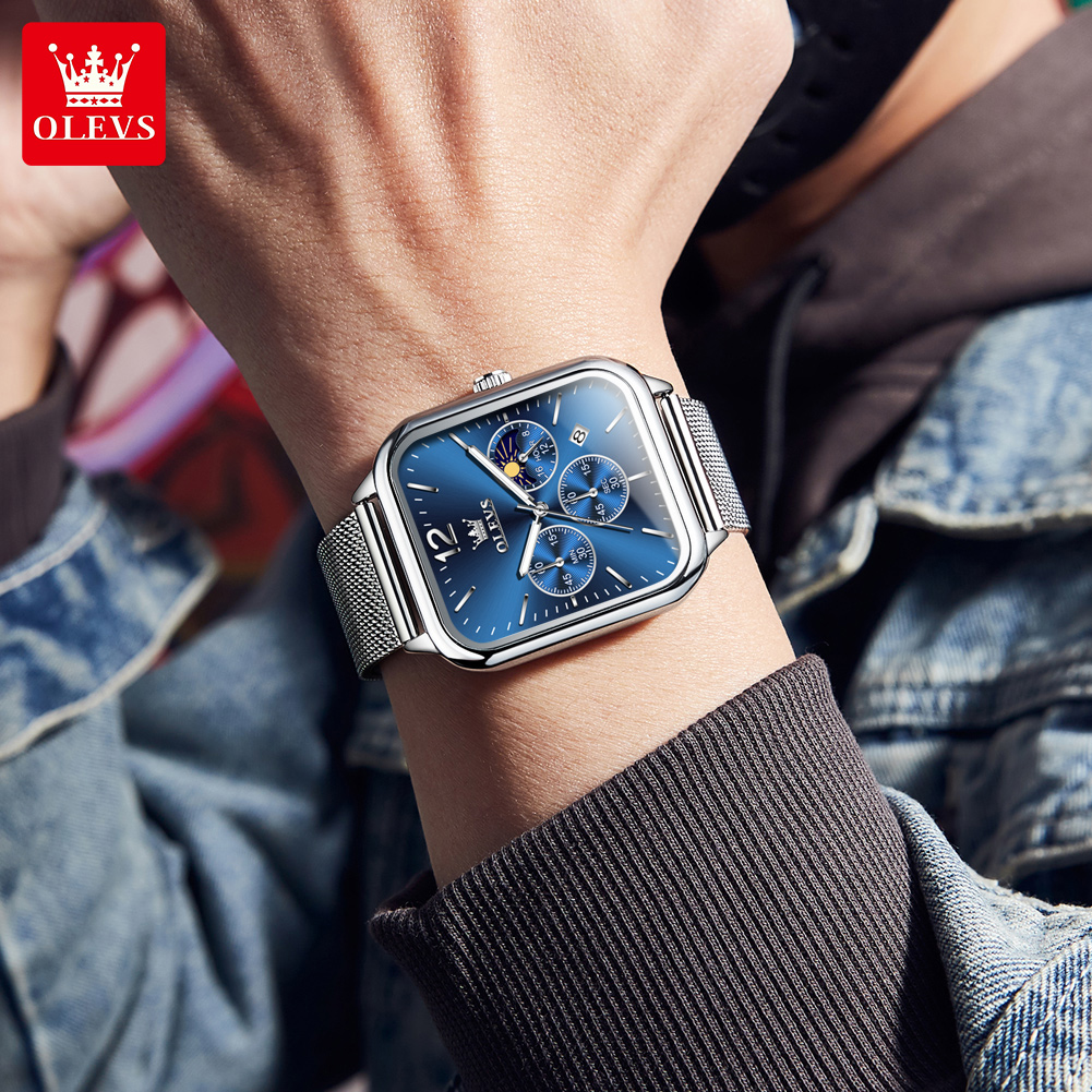 OLEVS 9914 Jam Tangan Pria Ber - Luxury Watch Top 10 ulasan dan harga