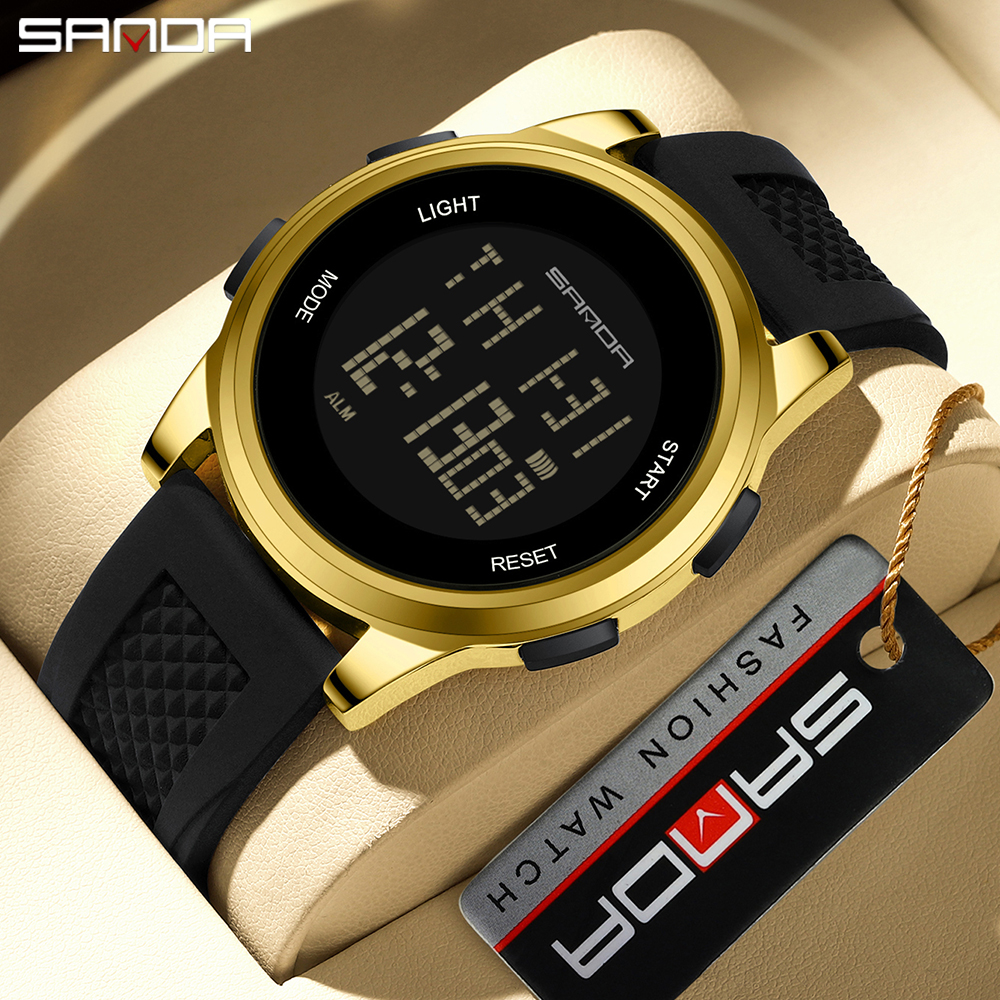 SANDA jam tangan Digital pria, - Luxury Watch Top 10 ulasan dan harga