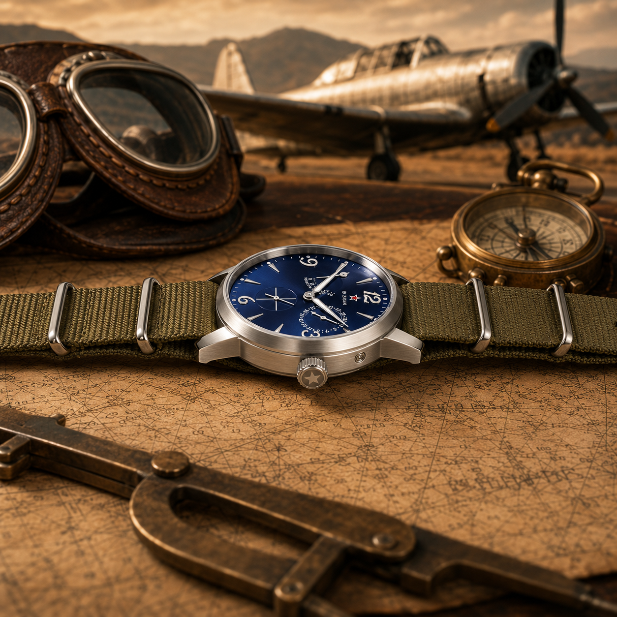 Jam Tangan SEAKOSS Seagull ST1 - Automatic Pilot Watch ulasan dan harga