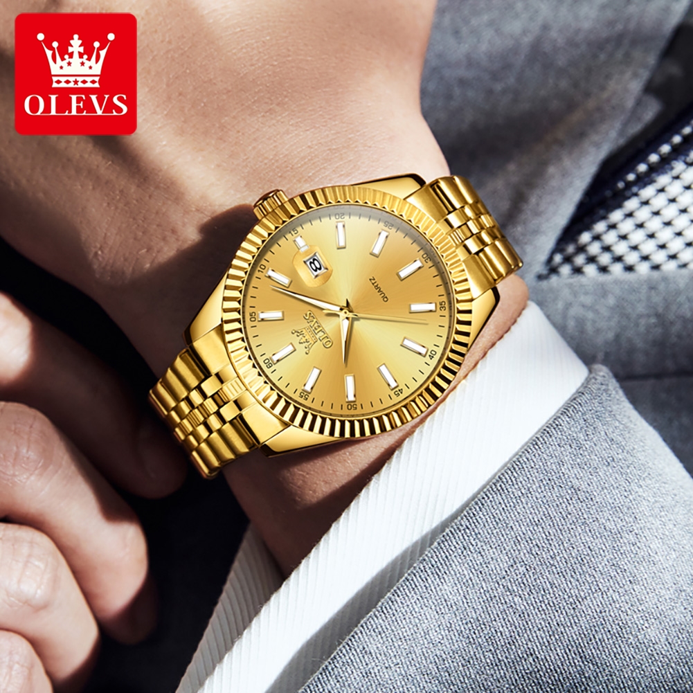 OLEVS 5593 Jam Tangan Kuarsa A - Luxury Watch Hd ulasan dan harga