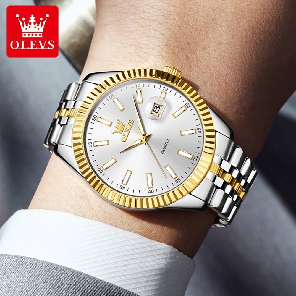 OLEVS 5593 Jam Tangan Kuarsa A - Luxury Watch Hd ulasan dan harga