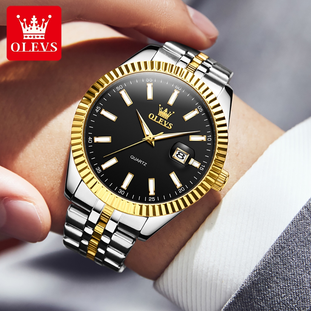 OLEVS 5593 Jam Tangan Kuarsa A - Luxury Watch Hd ulasan dan harga